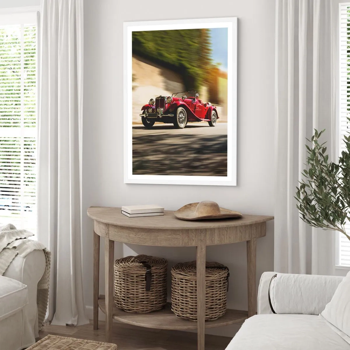 Plakat i hvid ramme - Smukkere end Nike fra Samothrake - 61x91 cm