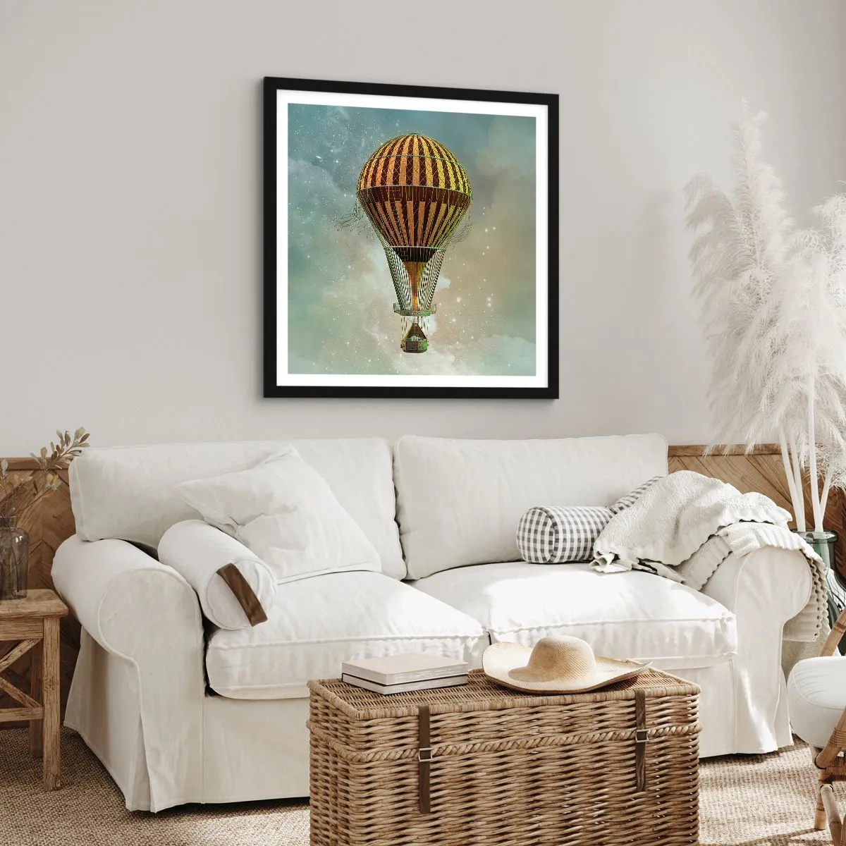 Plakat i sort ramme - Banebrydende flyvninger - 30x30 cm
