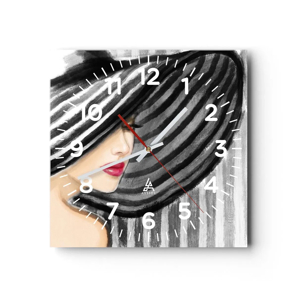 Vægur, Uret - Hvor kan jeg finde dig? - 40x40 cm