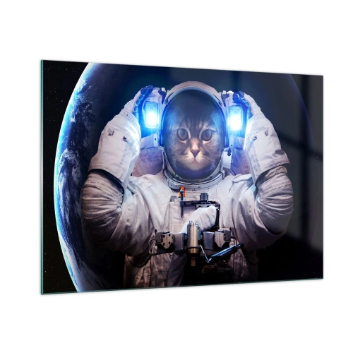 Billede på glas - Houston, I har et problem - 100x70 cm