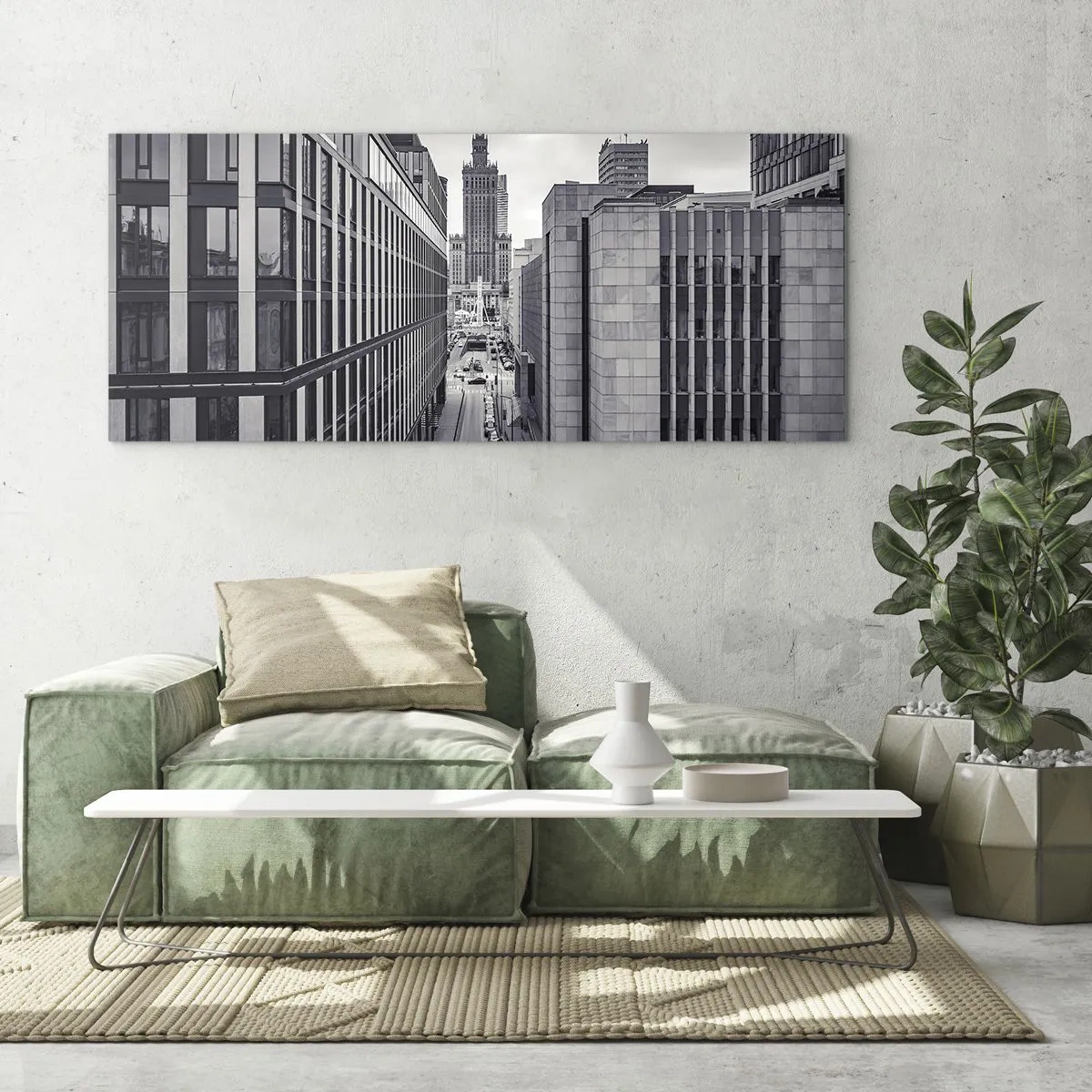 Billede på glas - Warszawa dalen - 120x50 cm