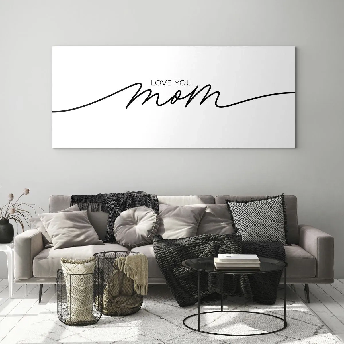 Billede på glas - Stor følelse - 100x40 cm