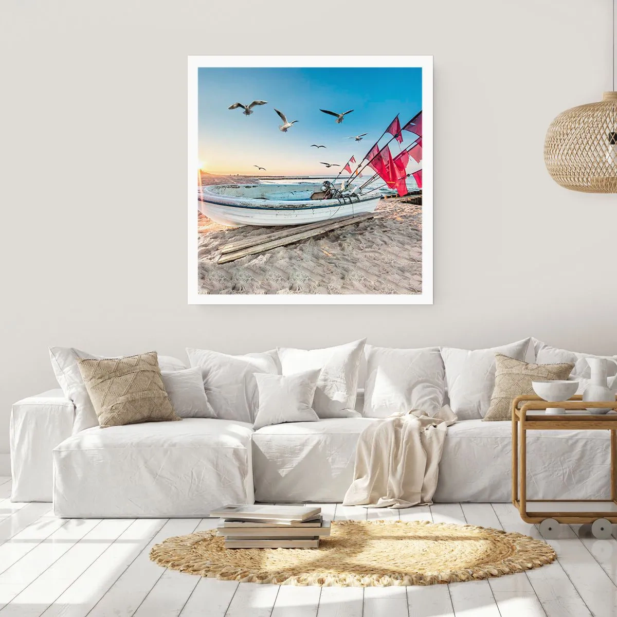 Plakat - Et velfortjent hvil - 30x30 cm