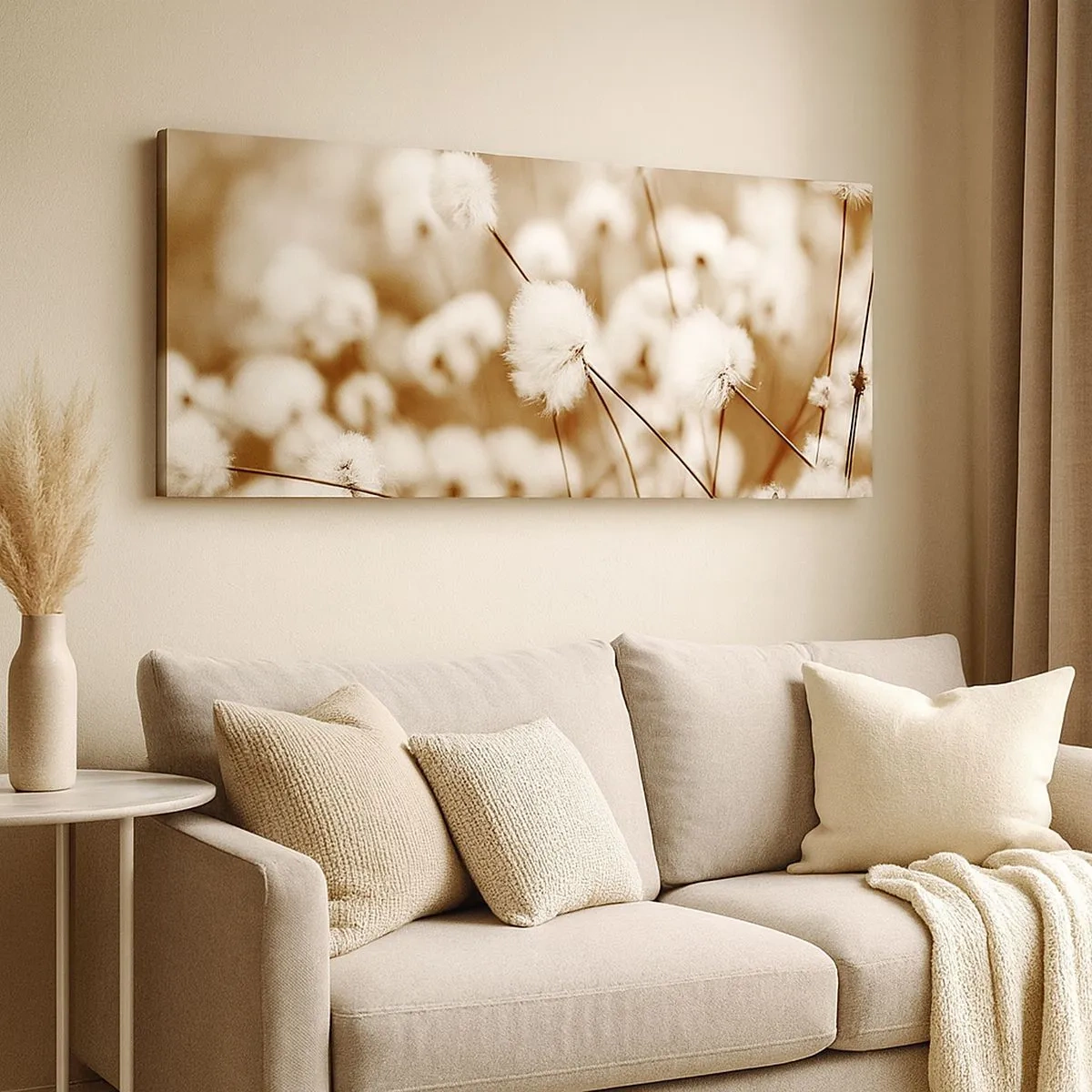 Lærredstryk - Billede på lærred - Fyldig mark - 100x40 cm