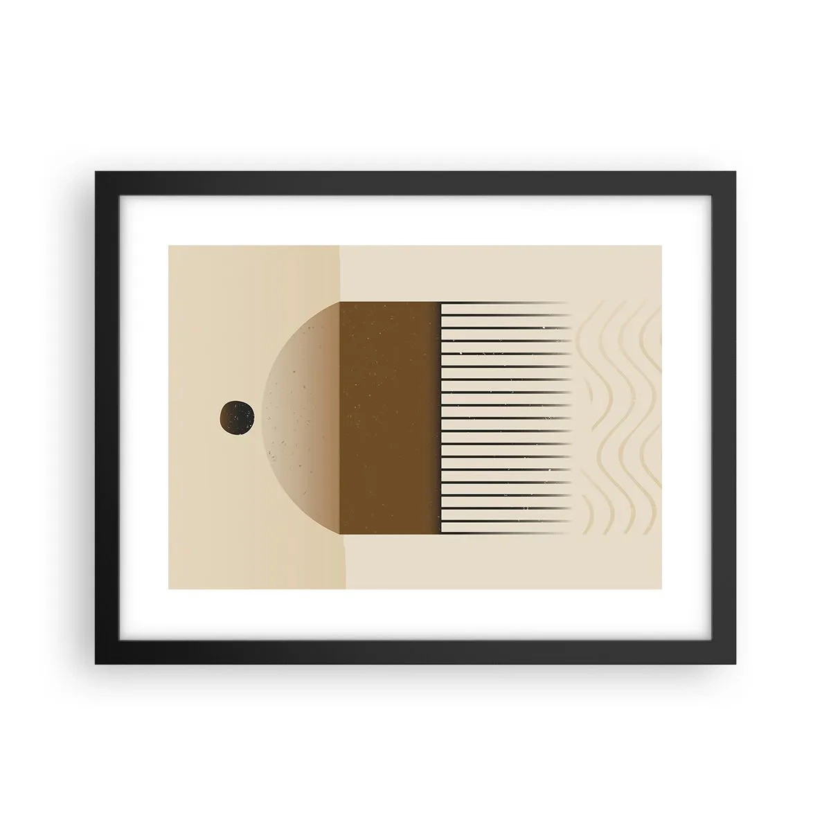 Plakat i sort ramme - Forskellige stater - 40x30 cm