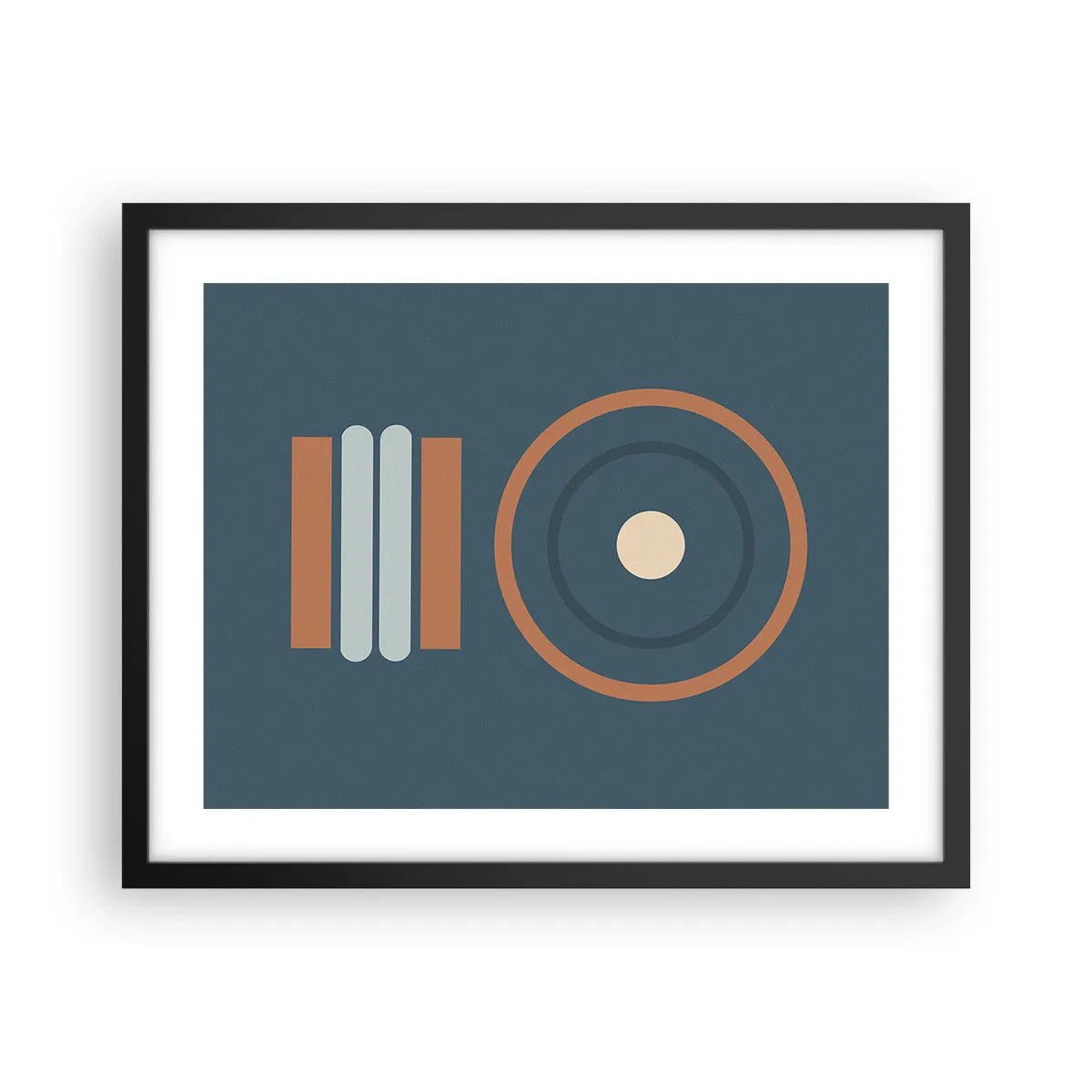 Plakat i sort ramme - Essensen af tingene - 50x40 cm