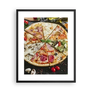 Plakat i sort ramme - Et udvalg af smagsvarianter - 40x50 cm
