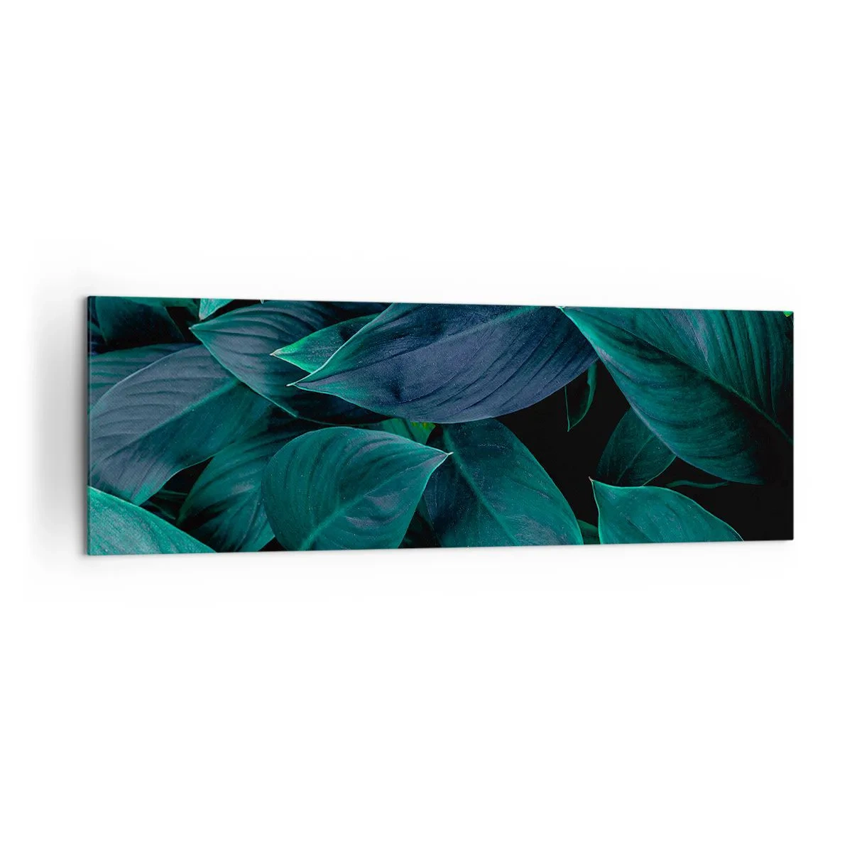 Lærredstryk - Billede på lærred - Grønt i sig selv - 160x50 cm