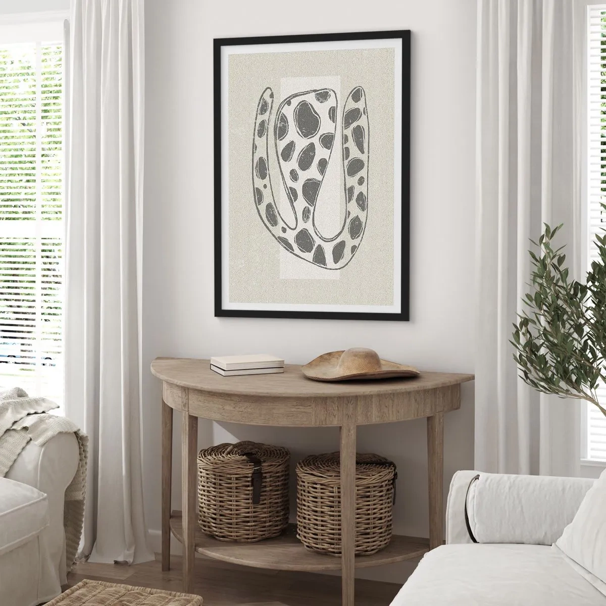 Plakat i sort ramme - Bizart væsen - 61x91 cm