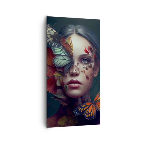 Lærredstryk - Billede på lærred - En vidunderlig metamorfose - 65x120 cm