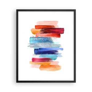 Plakat i sort ramme - Op og ned  - 40x50 cm