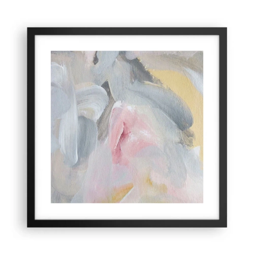 Plakat i sort ramme - I en pastelfarvet verden - 40x40 cm