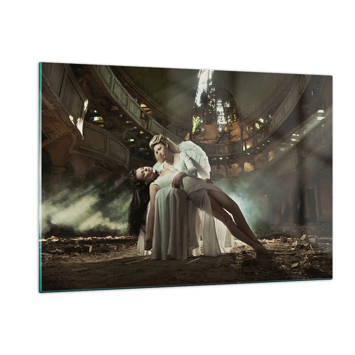 Billede på glas - Ånden i det gamle teater - 120x80 cm