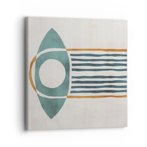 Lærredstryk - Billede på lærred - Tegn og ritualer - 30x30 cm