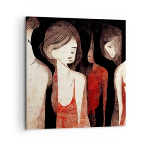 Lærredstryk - Billede på lærred - Mørkets madonnaer - 50x50 cm