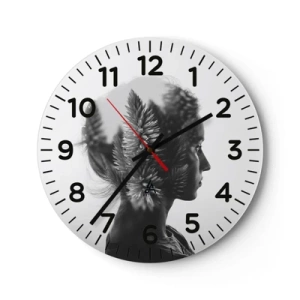 Vægur, Uret - Dame af fyrreskoven - 40x40 cm