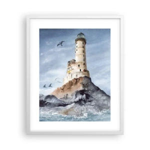 Plakat i hvid ramme - Uovervindelig - 40x50 cm