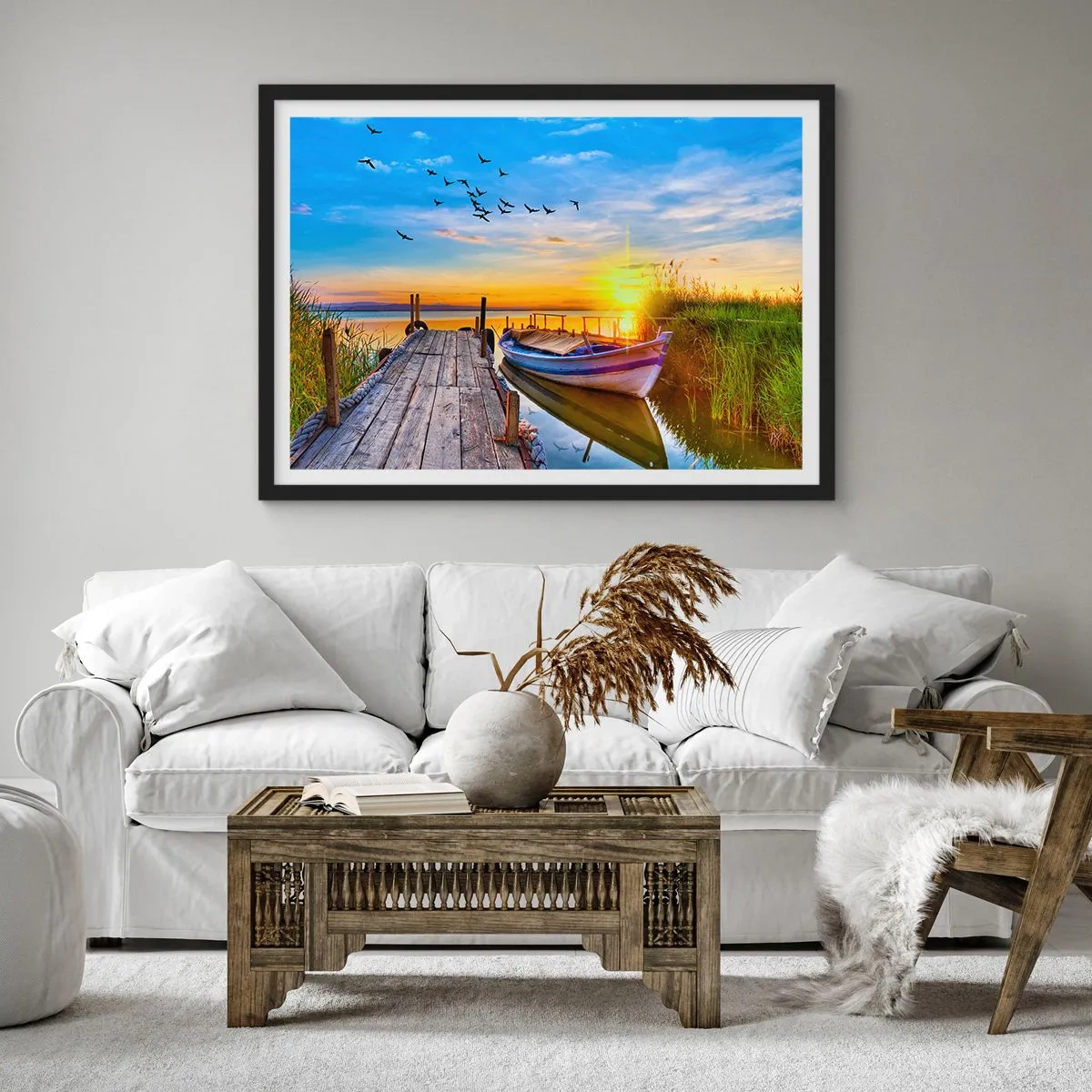 Plakat i sort ramme - Farvel, indtil i morgen - 70x50 cm