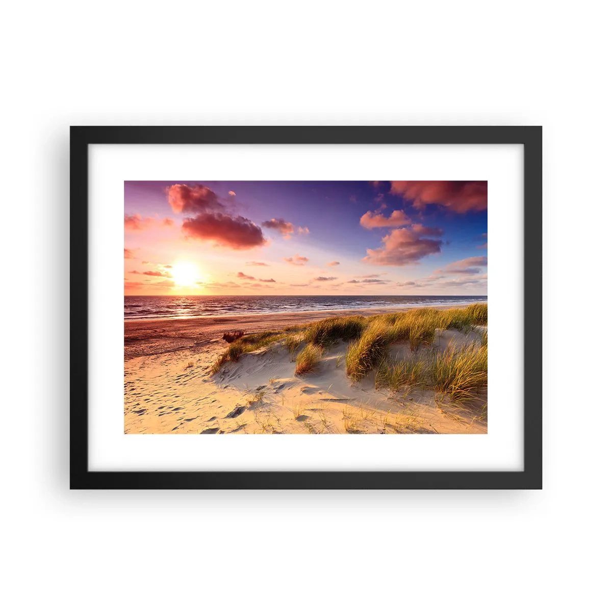 Plakat i sort ramme - Luften dufter allerede af sommer - 40x30 cm