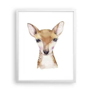 Plakat i hvid ramme - Uskyldighedens natur - 40x50 cm