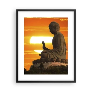 Plakat i sort ramme - Uden frygt for verden - 40x50 cm