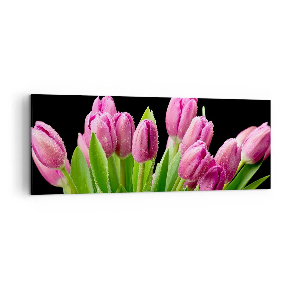Lærredstryk - Billede på lærred - Forårets lilla glæde - 140x50 cm