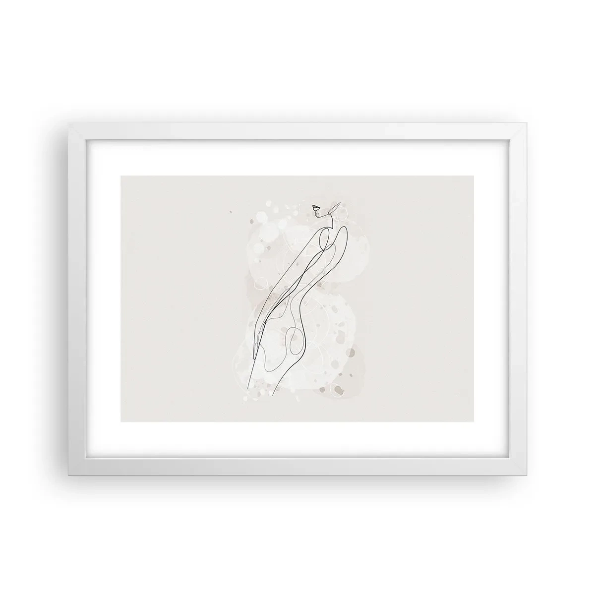 Plakat i hvid ramme - At forvilde sig med blikket - 40x30 cm