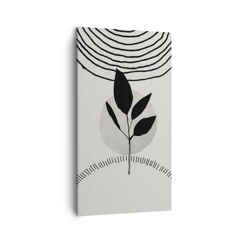 Lærredstryk - Billede på lærred - Komposition: naturens ritualer - 45x80 cm
