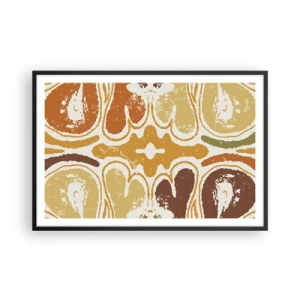 Plakat i sort ramme - Sentimental abstraktion - 91x61 cm