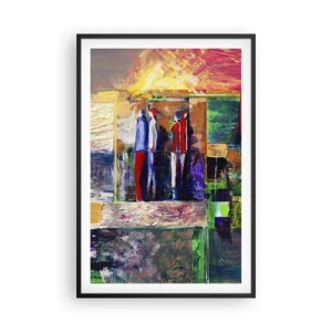 Plakat i sort ramme - Forhold og følelser - 61x91 cm
