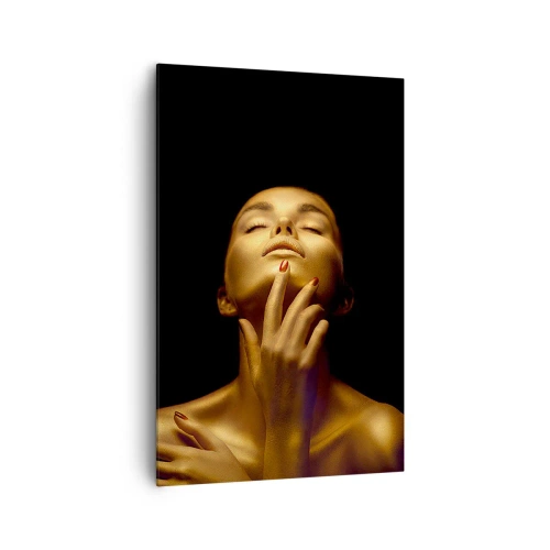 Lærredstryk - Billede på lærred - Som gylden silke - 80x120 cm