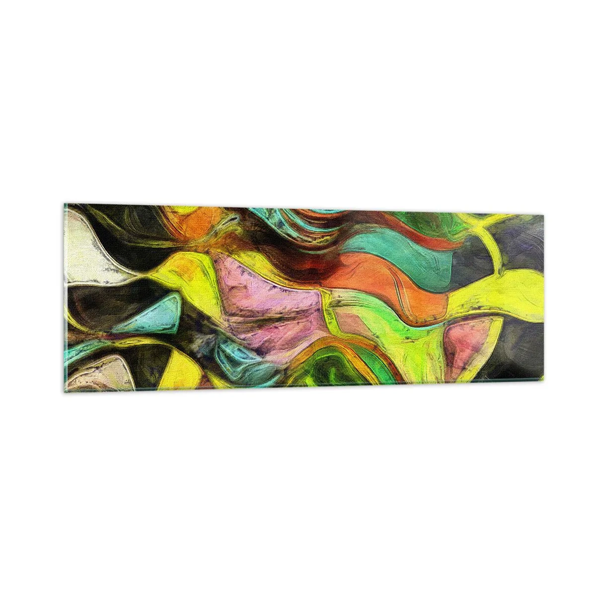 Billede på glas - Bevægelse er liv - 90x30 cm