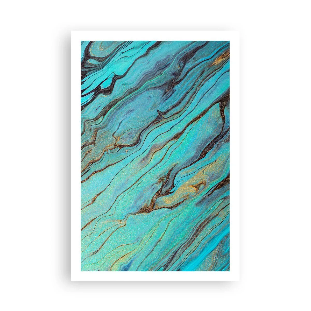 Plakat - Turkis tidevand - 61x91 cm