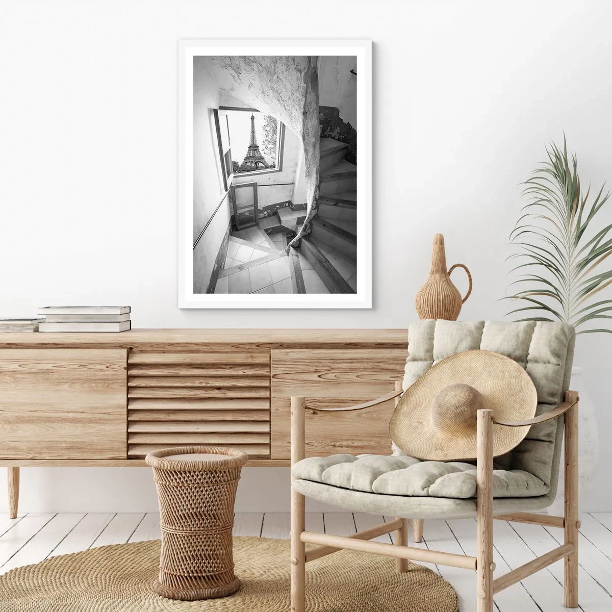 Plakat i hvid ramme - Sikke en udsigt! - 30x40 cm
