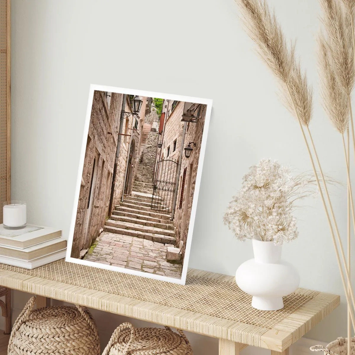Plakat - Magisk gammel gade - 70x100 cm