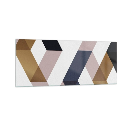 Billede på glas - Planer og vinkler - 100x40 cm