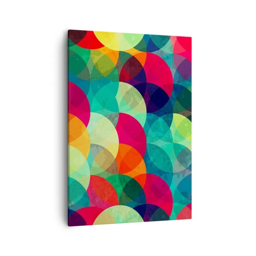 Lærredstryk - Billede på lærred - Ind i regnbuens opstigning - 50x70 cm