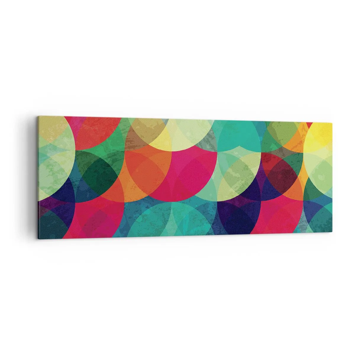 Lærredstryk - Billede på lærred - Ind i regnbuens opstigning - 140x50 cm