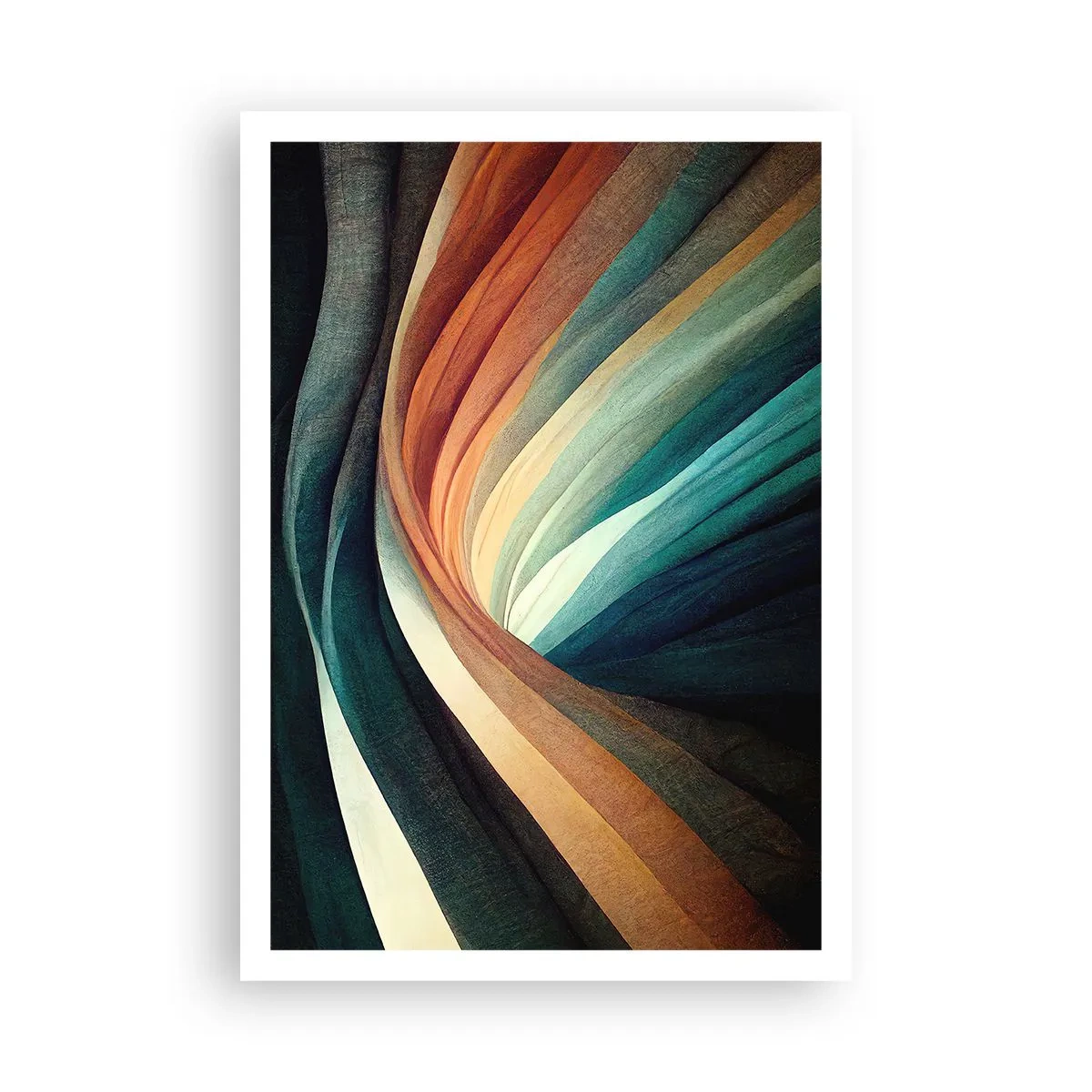 Plakat - Vævet af farver - 70x100 cm