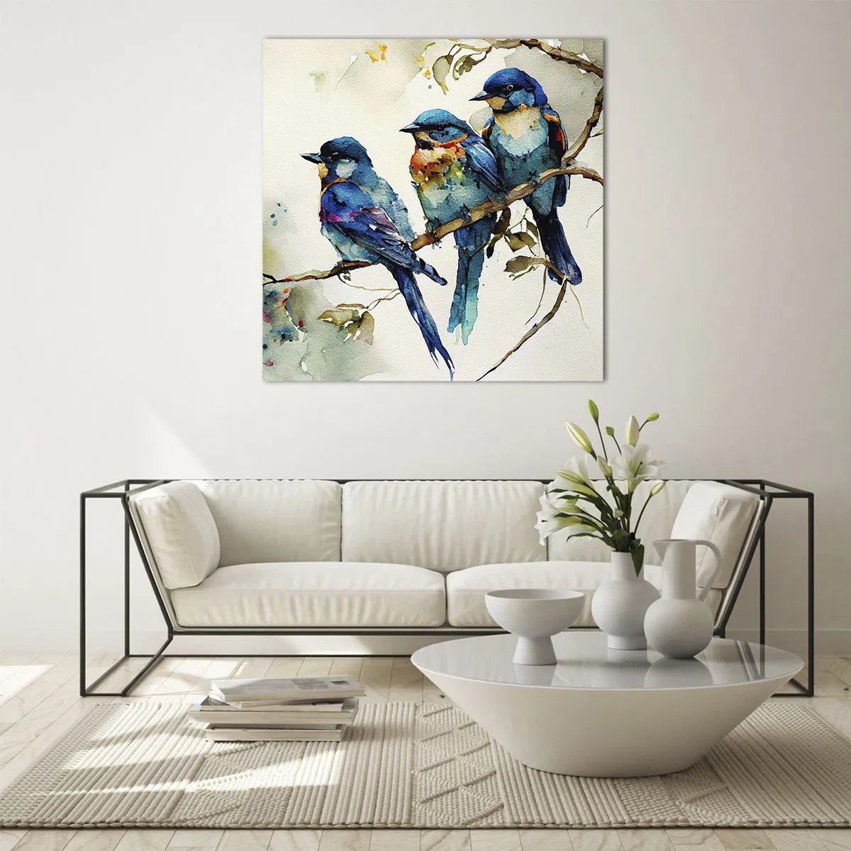 Billede på glas - Er han fornærmet? - 50x50 cm