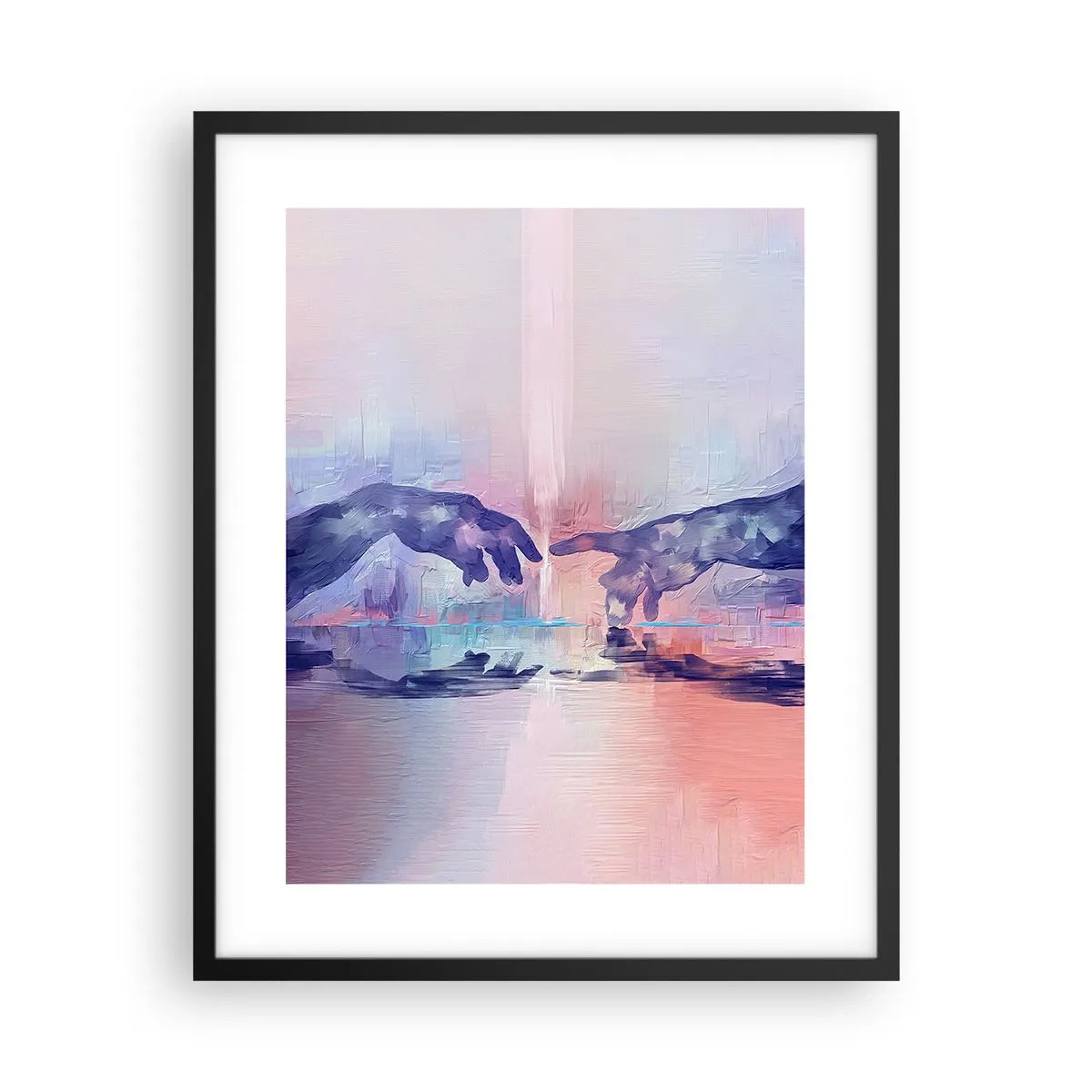 Plakat i sort ramme - Den guddommelige gnist af liv - 40x50 cm