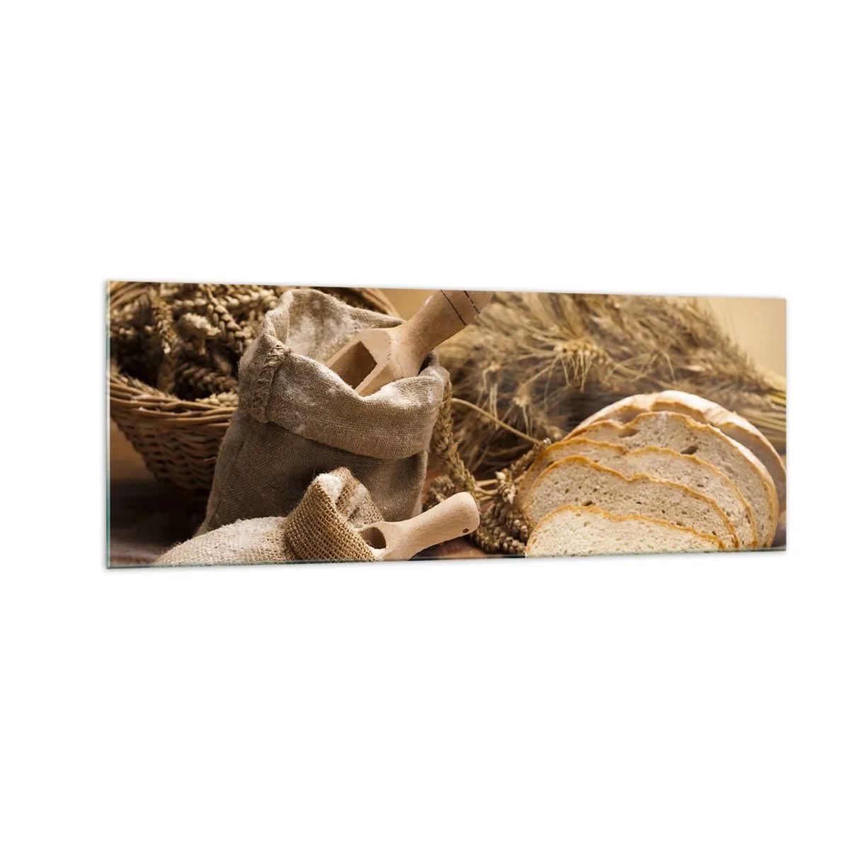 Billede på glas - Som skåret en kniv - 140x50 cm