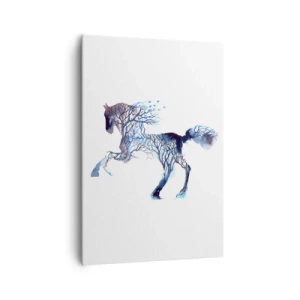 Lærredstryk - Billede på lærred - Og som om skoven havde flyttet sig - 70x100 cm