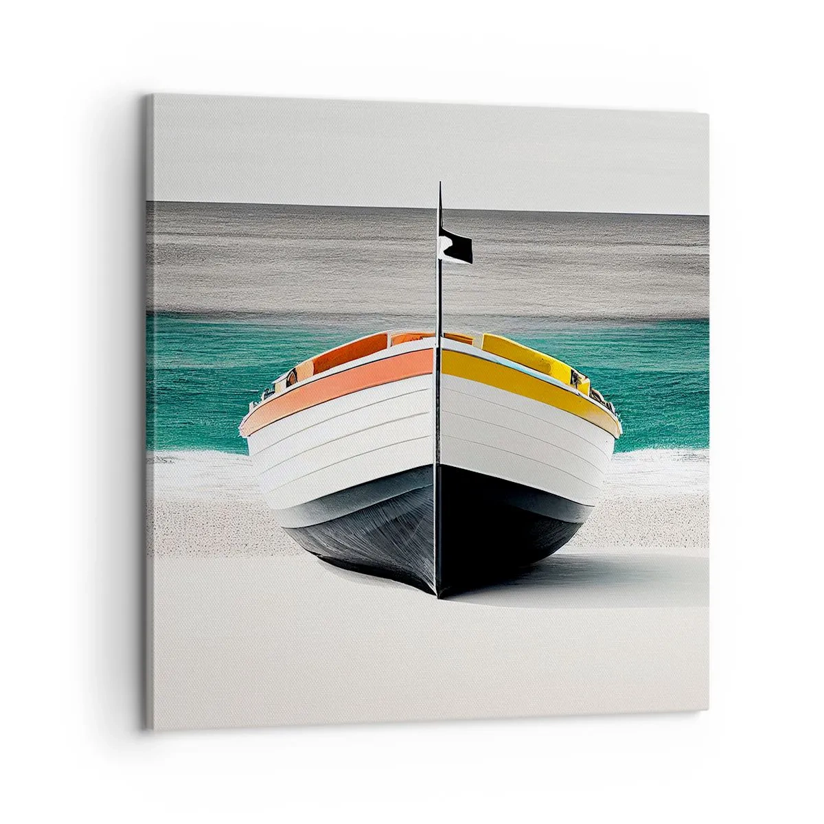 Lærredstryk - Billede på lærred - På sin plads - 60x60 cm