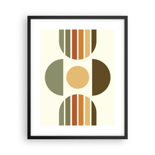 Plakat i sort ramme - I jordfarver - 40x50 cm