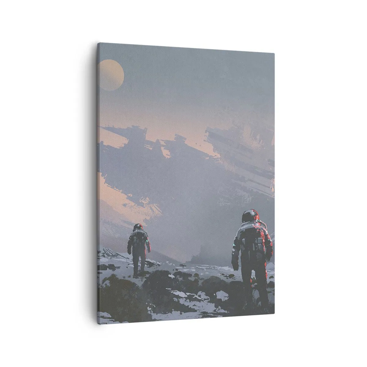 Lærredstryk - Billede på lærred - Under en ukendt stjerne - 50x70 cm