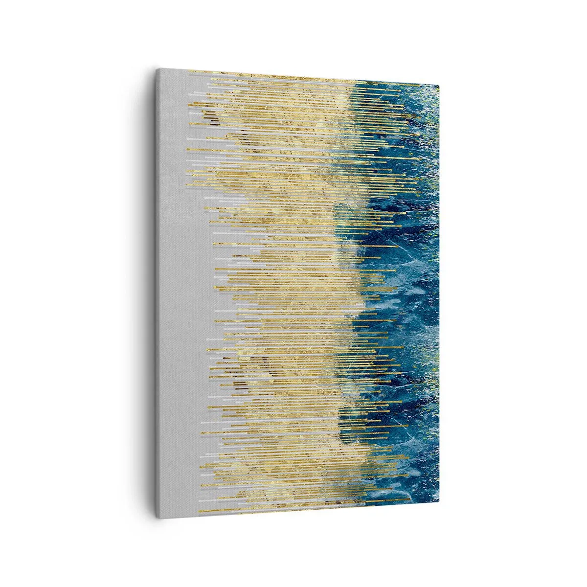 Lærredstryk - Billede på lærred - Forgyldt grænse - 50x70 cm