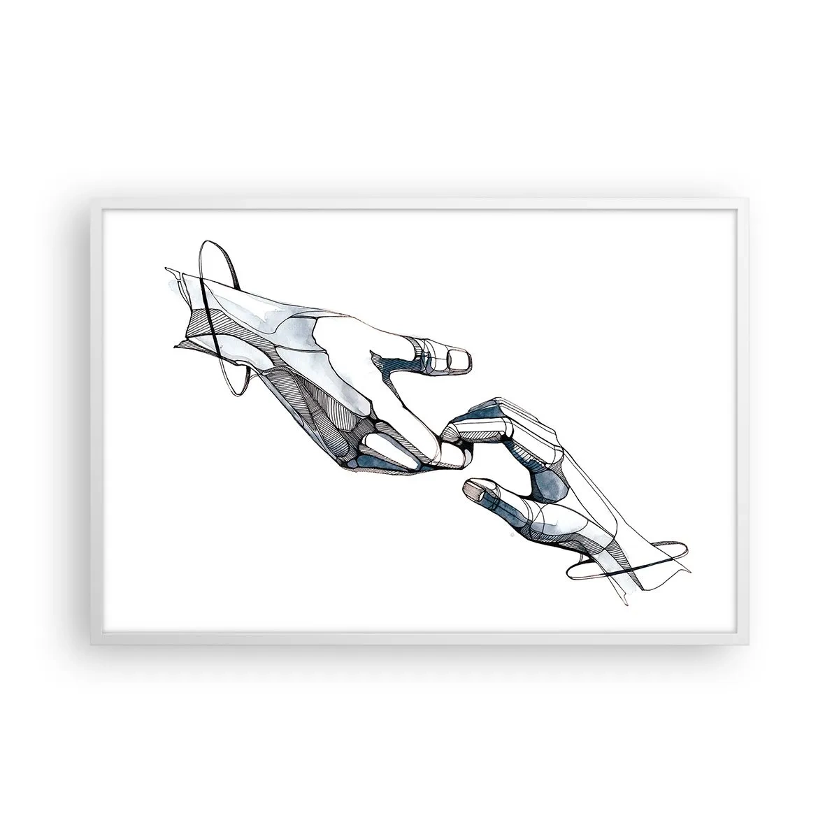 Plakat i hvid ramme - En god gestus - 91x61 cm