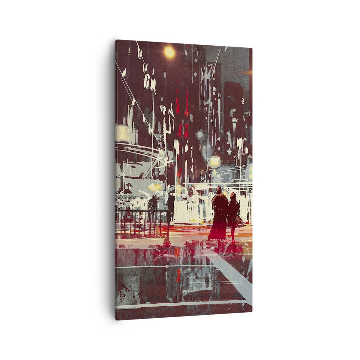 Lærredstryk - Billede på lærred - En storbyoverfart - 55x100 cm