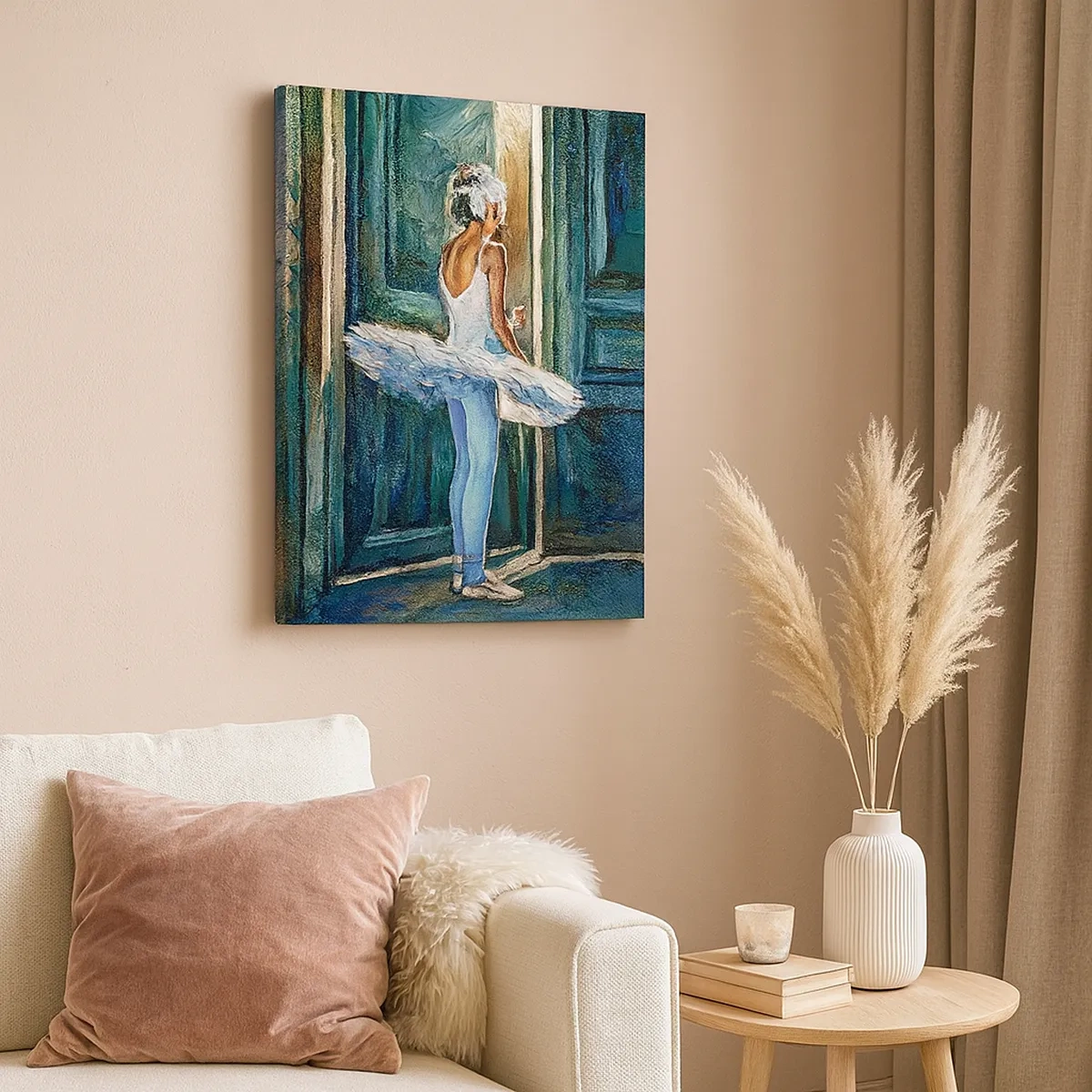 Lærredstryk - Billede på lærred - Før showet - 50x70 cm